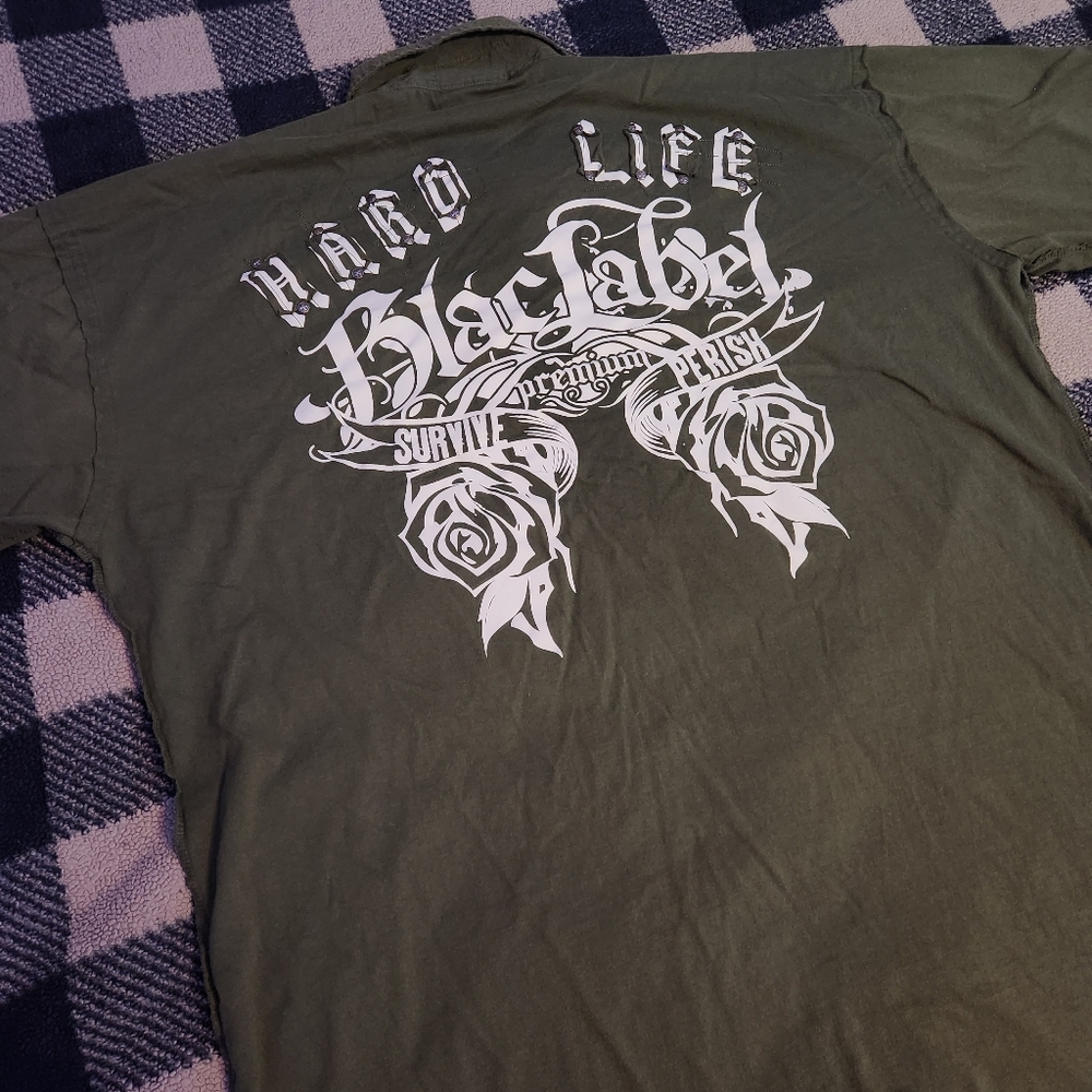 Y2k Cyber Grunge Blac Label Shirt